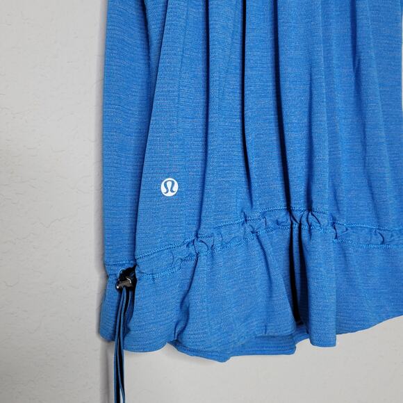 Lululemon Blue Rest Less Cinch Waist Activewear Tank Top Women's 6/8 - Picture 6 of 10